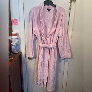 Miss Elaine Pink Ruffled Robe
